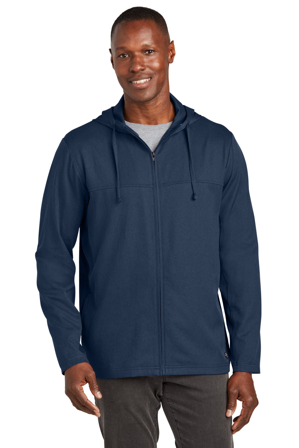 TravisMathew Balboa Hooded Full-Zip Jacket - Blue Nights Heather