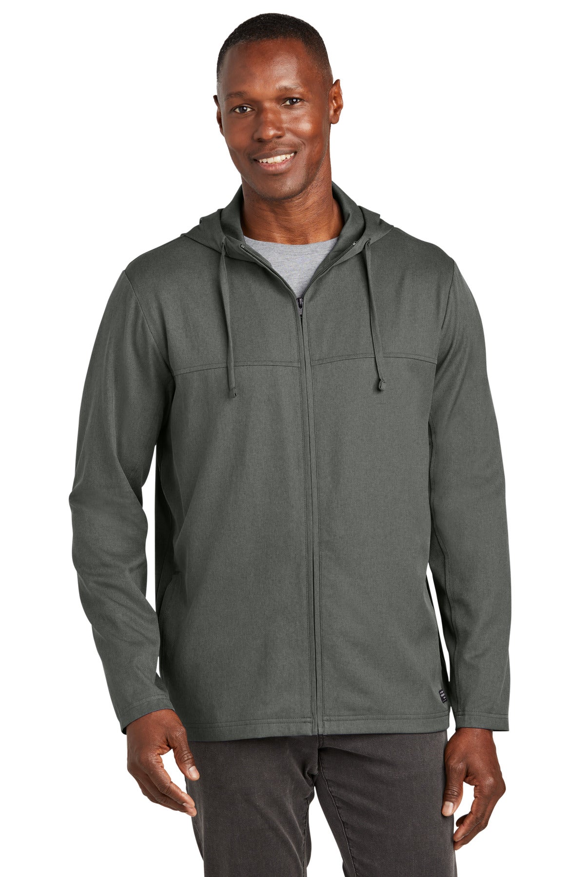 TravisMathew Balboa Hooded Full-Zip Jacket - Dark Grey Heather