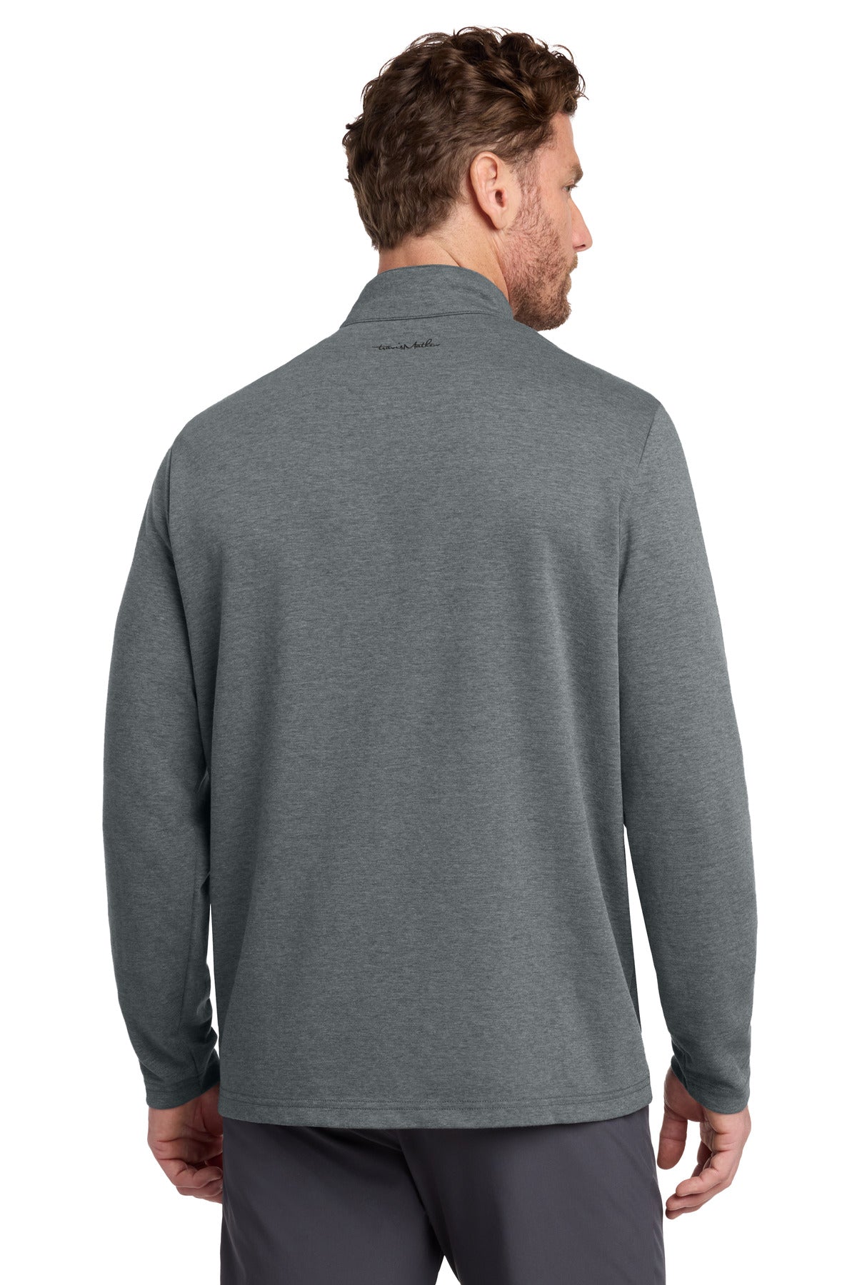 TravisMathew Coveside 1/4-Zip - Dark Grey Heather