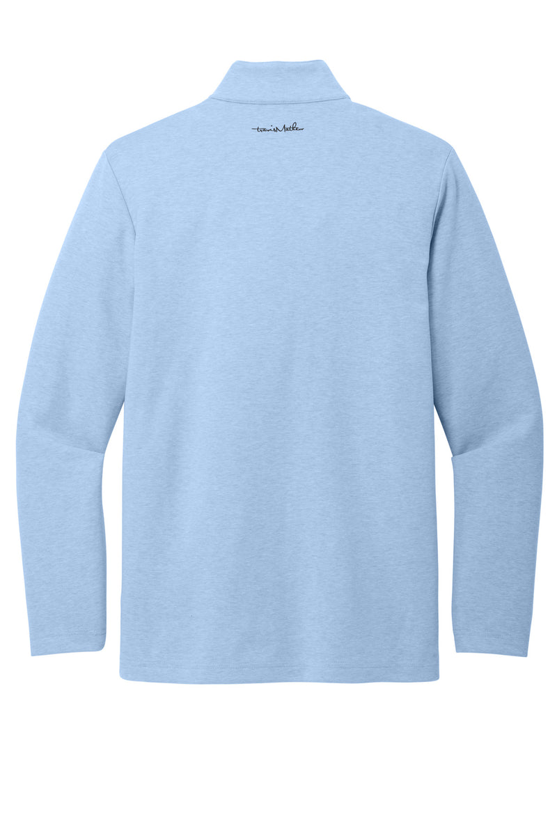 TravisMathew Coveside 1/4-Zip - Light Blue Heather
