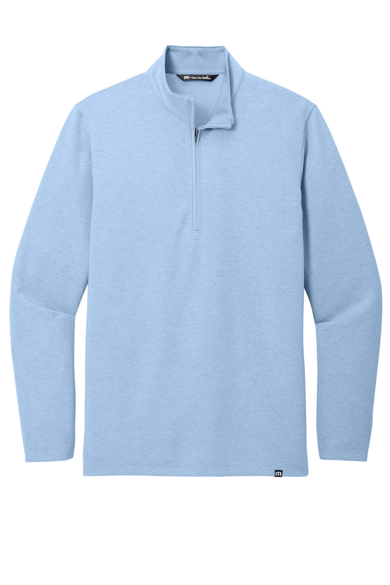 TravisMathew Coveside 1/4-Zip - Light Blue Heather
