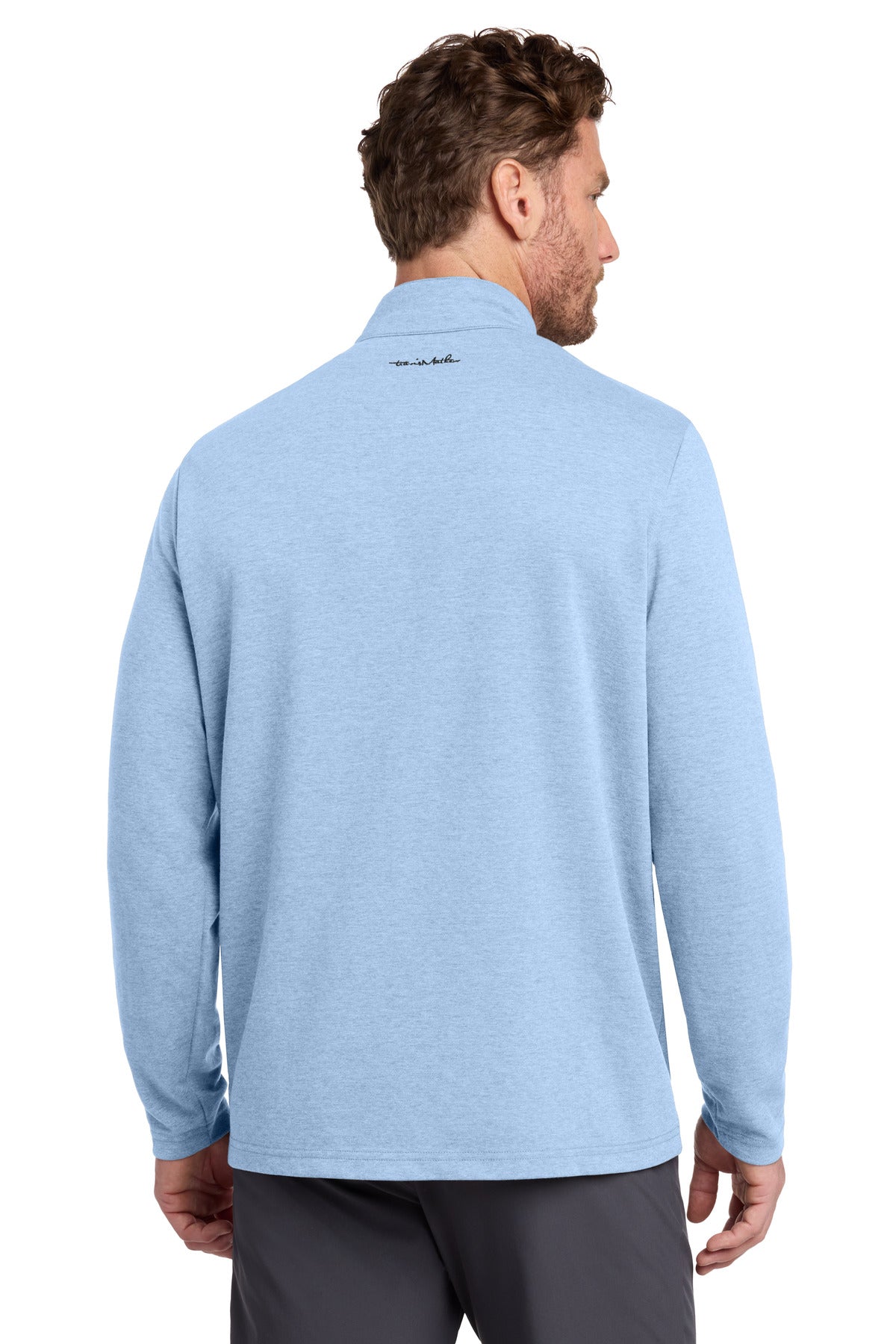 TravisMathew Coveside 1/4-Zip - Light Blue Heather