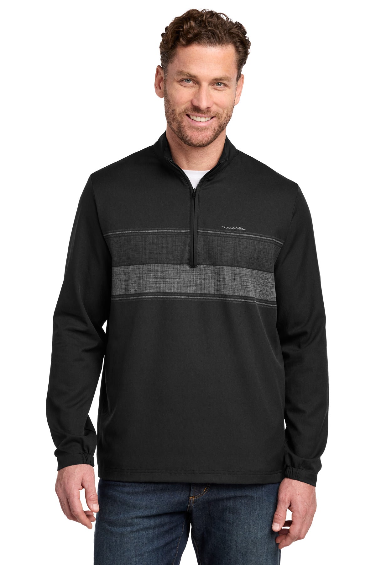 TravisMathew Balboa Chest Stripe 1/4-Zip - Black