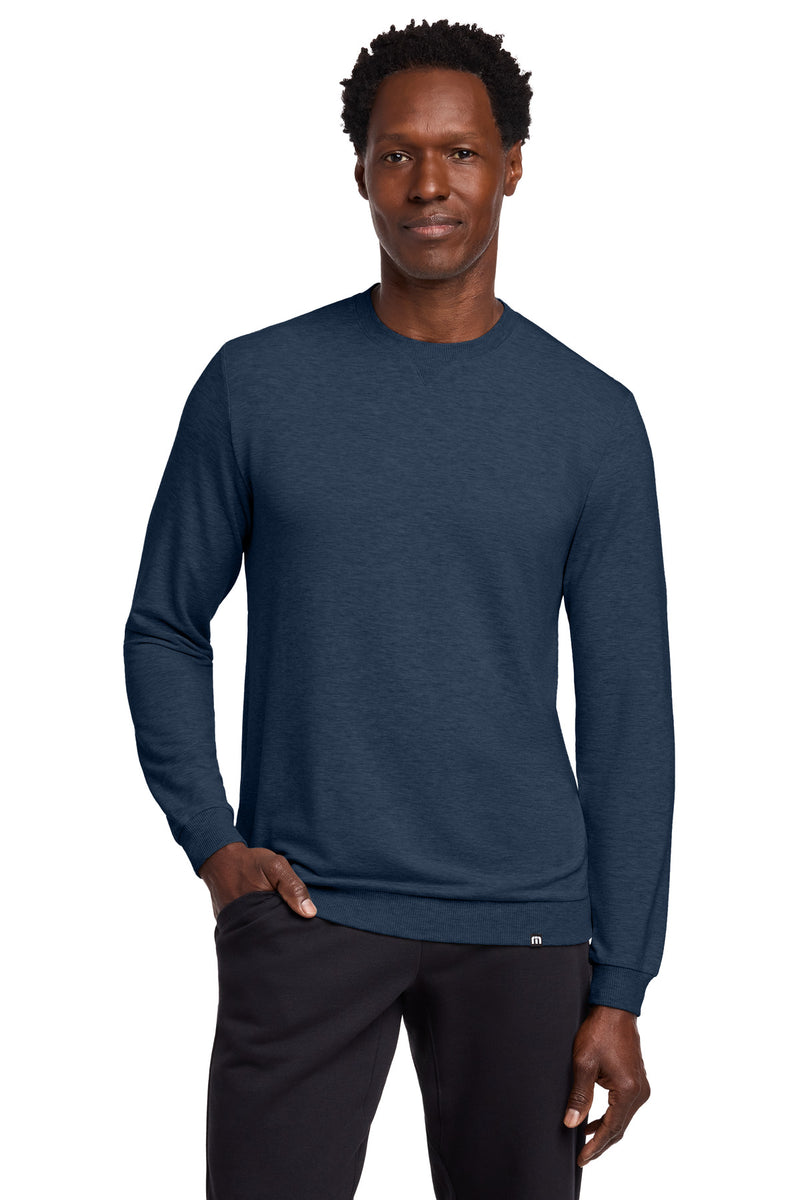 TravisMathew Long Weekend Crew - Blue Nights Heather