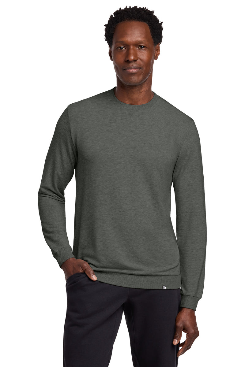 TravisMathew Long Weekend Crew - Dark Grey Heather