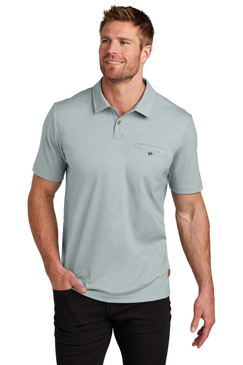 TravisMathew Sunsetters Pocket Polo - Balsam Green Heather