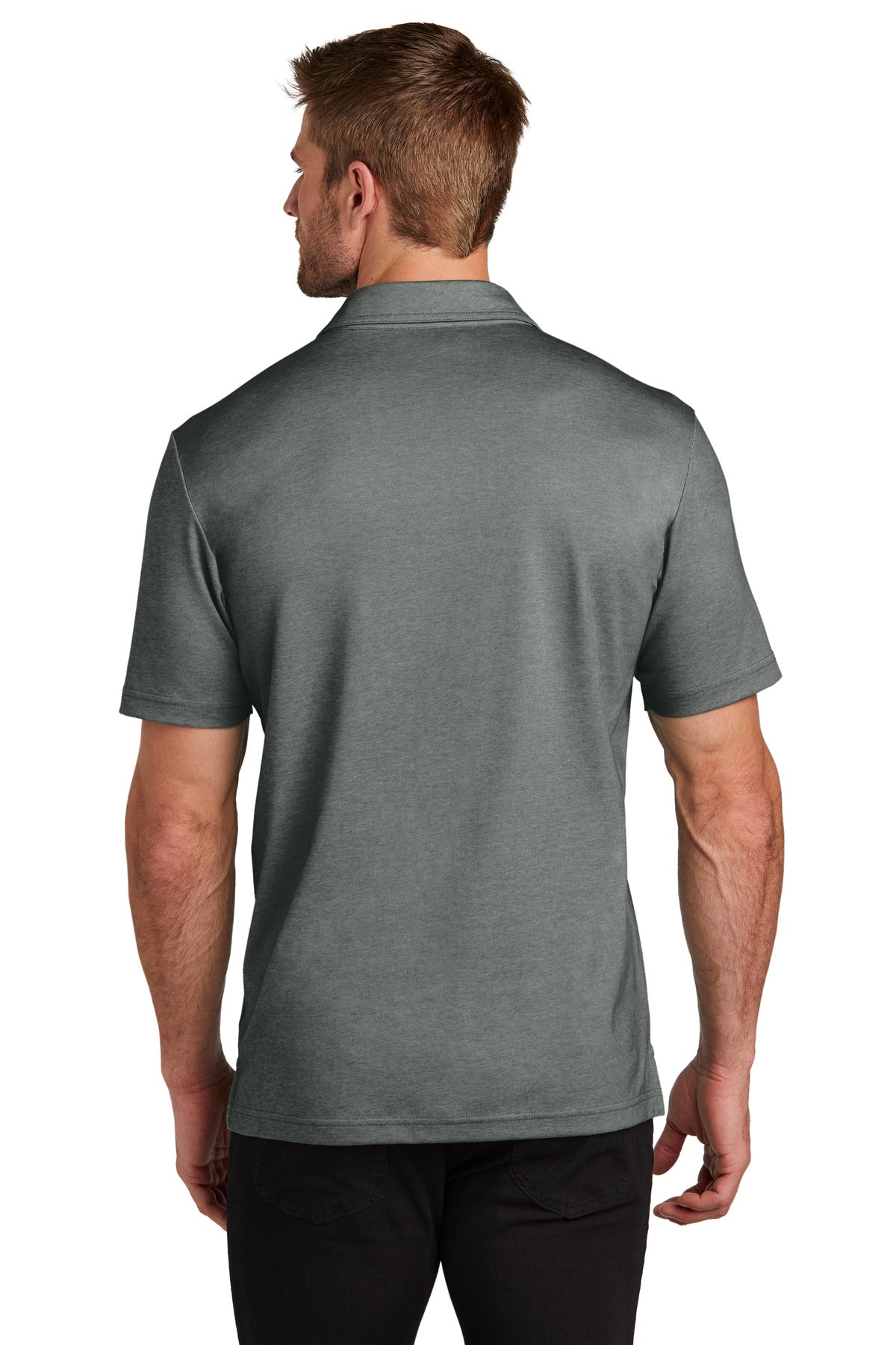 TravisMathew Sunsetters Pocket Polo - Black Heather