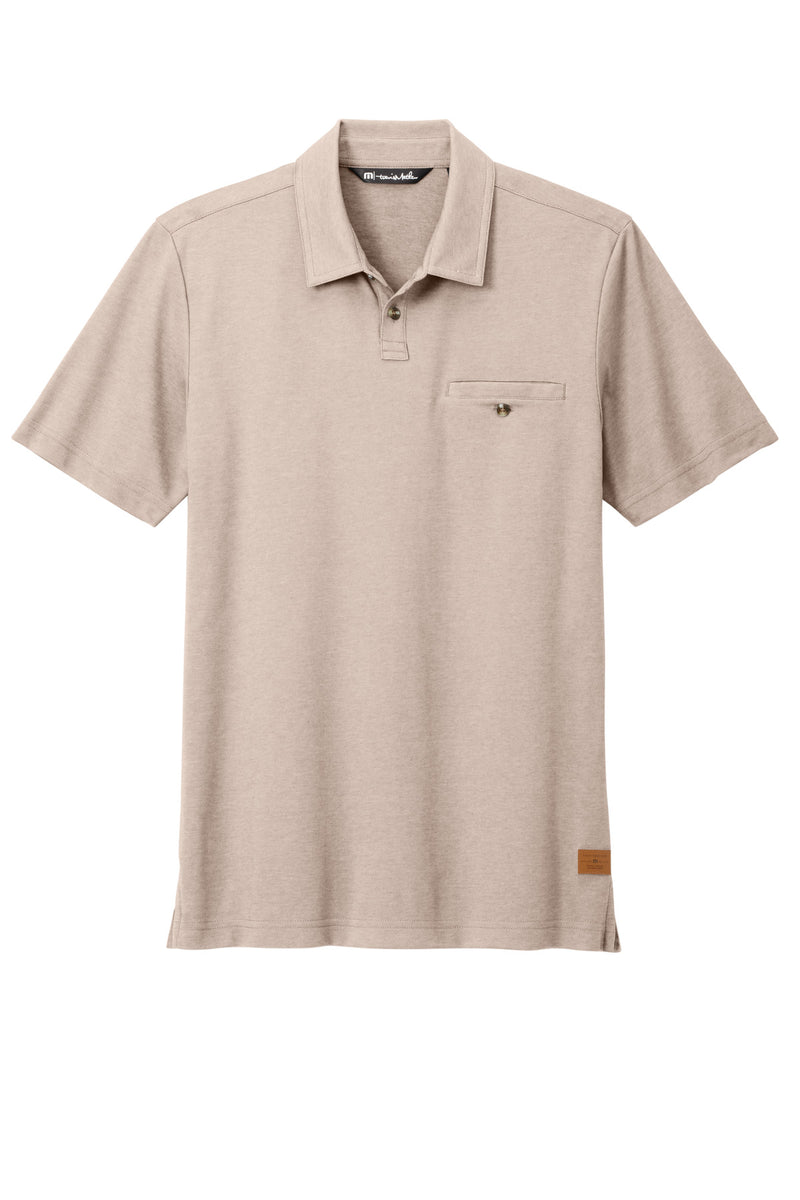 TravisMathew Sunsetters Pocket Polo - Portabella Heather