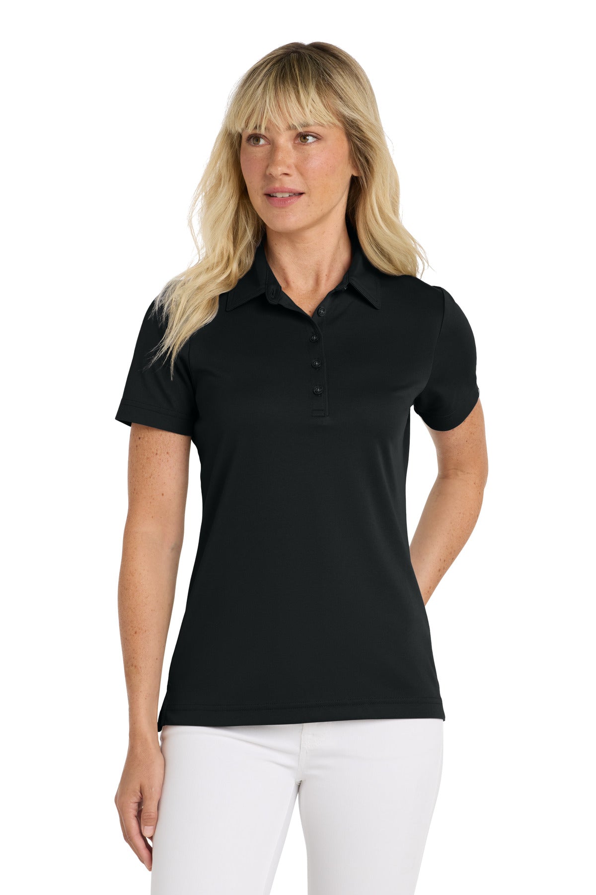 TravisMathew Women's Oceanside Solid Polo - Black