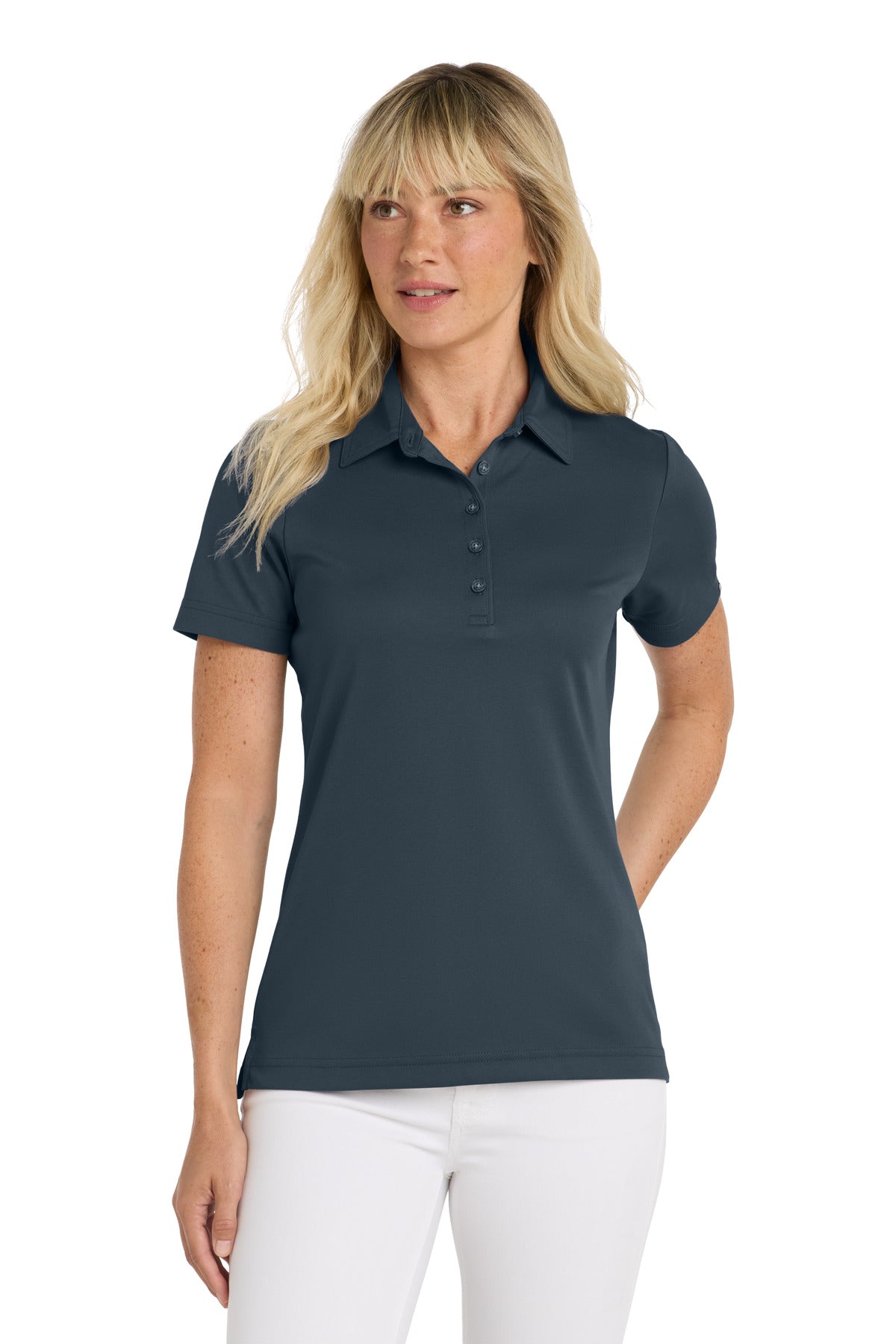 TravisMathew Women's Oceanside Solid Polo - Blue Nights