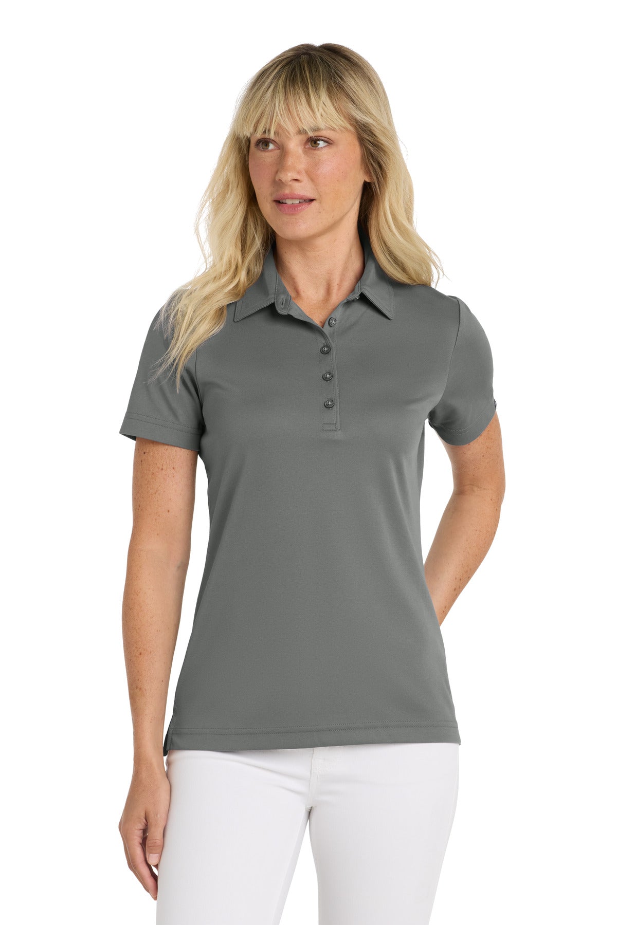 TravisMathew Women's Oceanside Solid Polo - Quiet Shade Grey