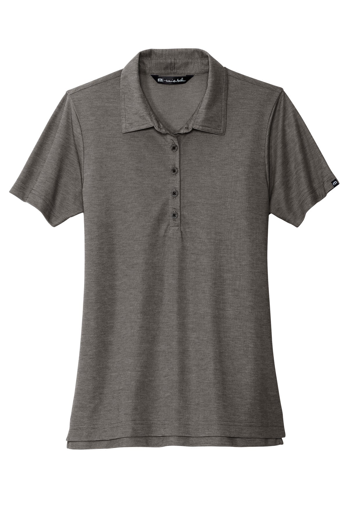 TravisMathew Women's Oceanside Heather Polo - Black Heather