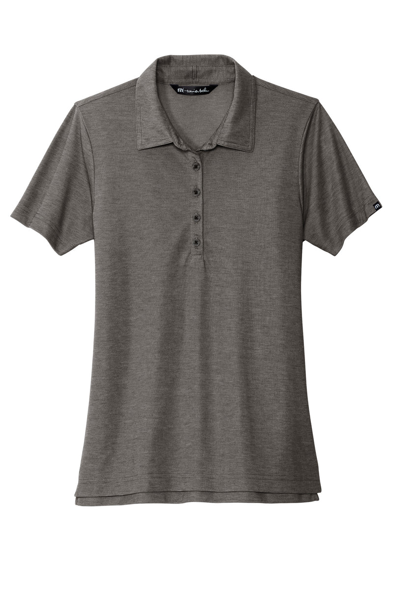 TravisMathew Women's Oceanside Heather Polo - Black Heather