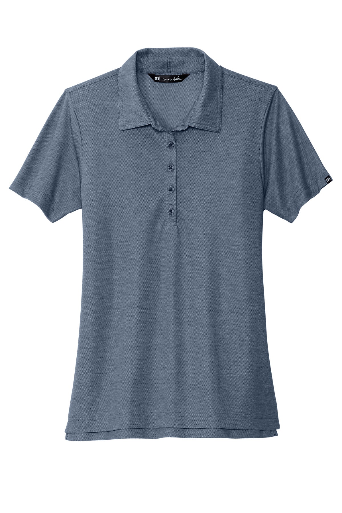TravisMathew Women's Oceanside Heather Polo - Blue Nights Heather