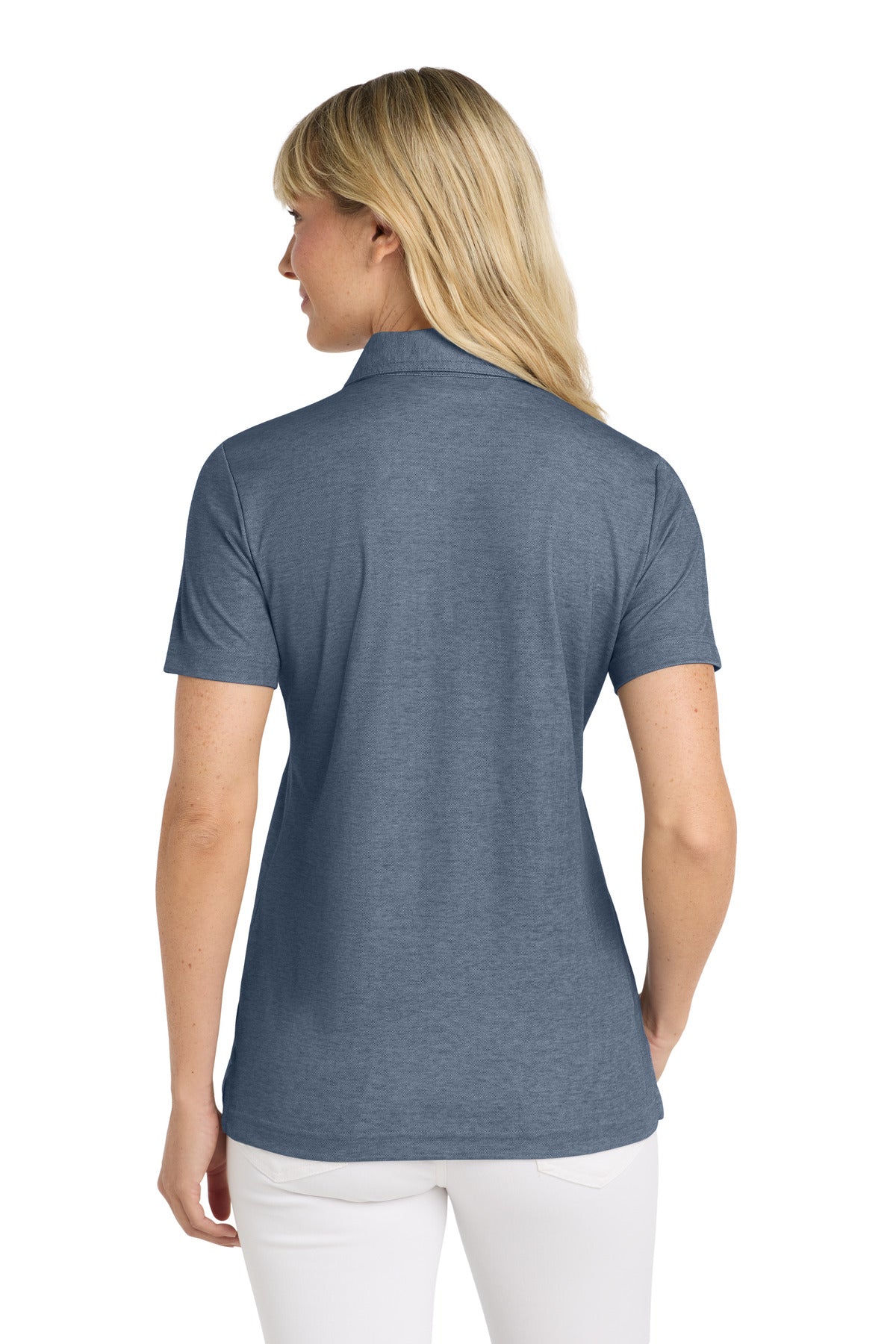 TravisMathew Women's Oceanside Heather Polo - Blue Nights Heather