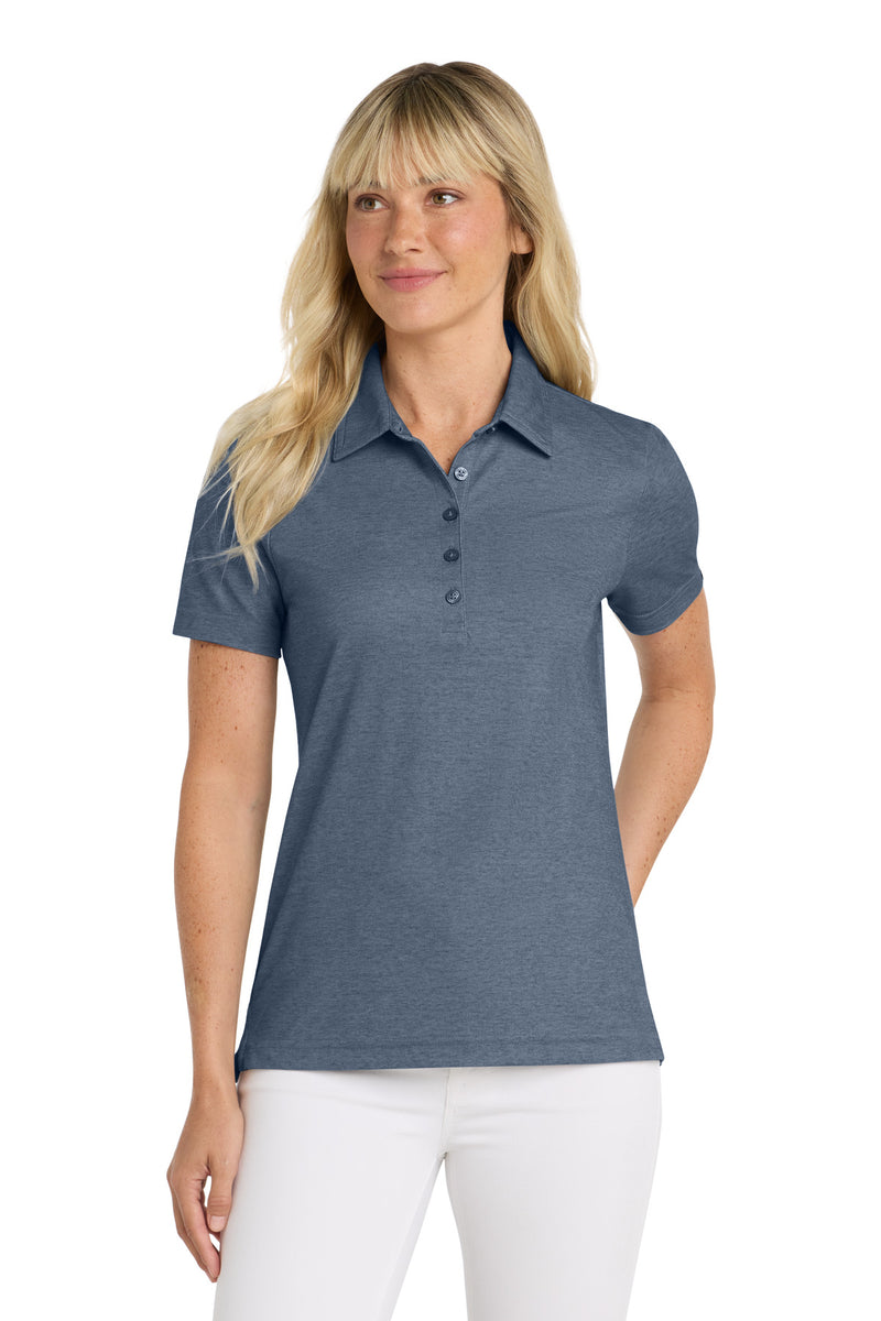 TravisMathew Women's Oceanside Heather Polo - Blue Nights Heather