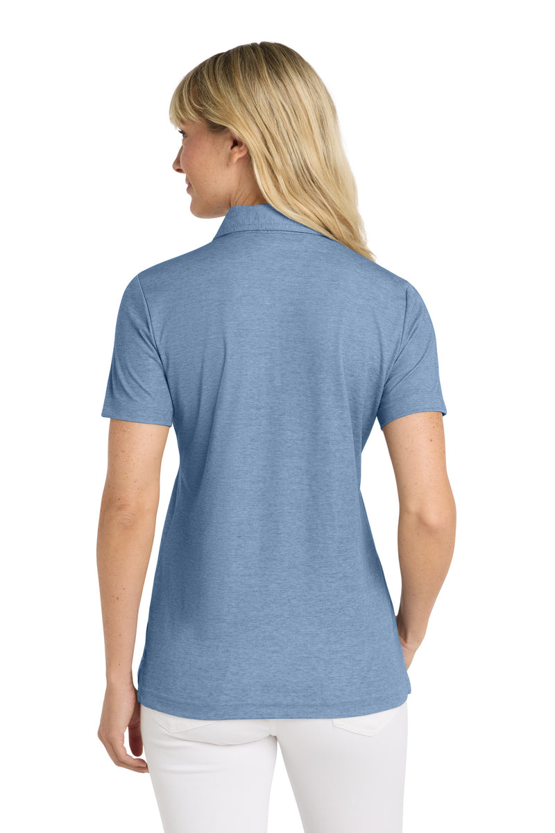 TravisMathew Women's Oceanside Heather Polo - Classic Blue Heather