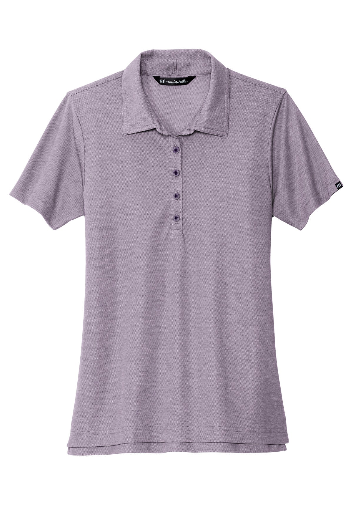 TravisMathew Women's Oceanside Heather Polo - Purple Sage Heather