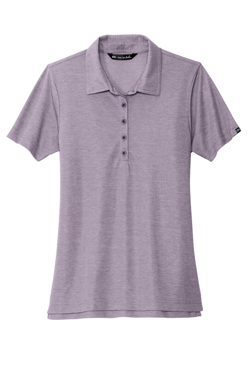 TravisMathew Women's Oceanside Heather Polo - Purple Sage Heather