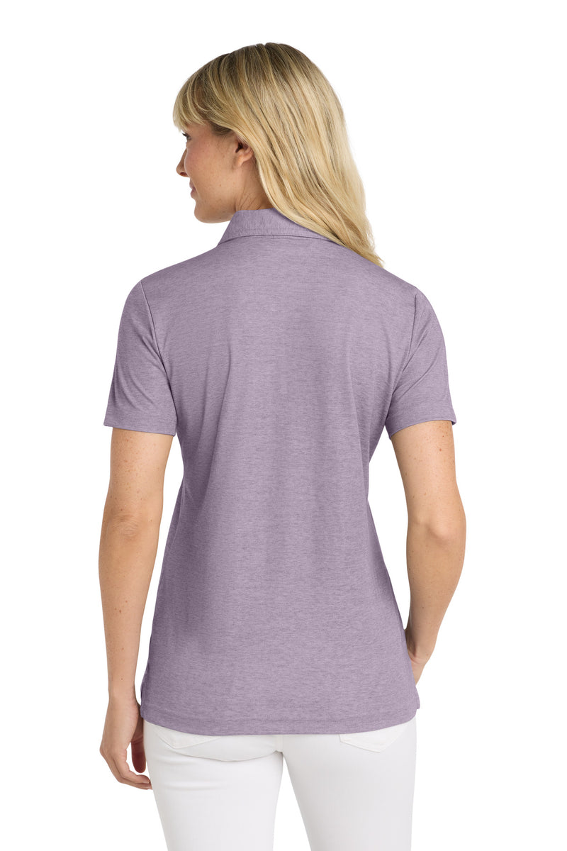 TravisMathew Women's Oceanside Heather Polo - Purple Sage Heather
