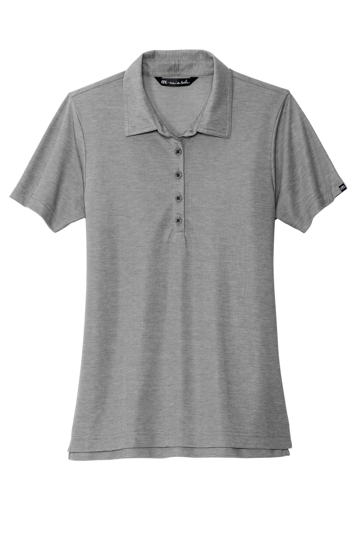 TravisMathew Women's Oceanside Heather Polo - Quiet Shade Grey Heather