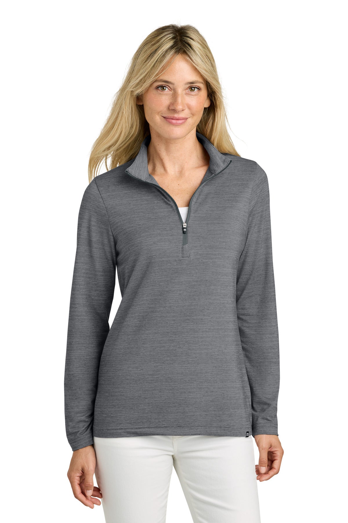 TravisMathew Women's Crestview 1/4-Zip - Grey Heather