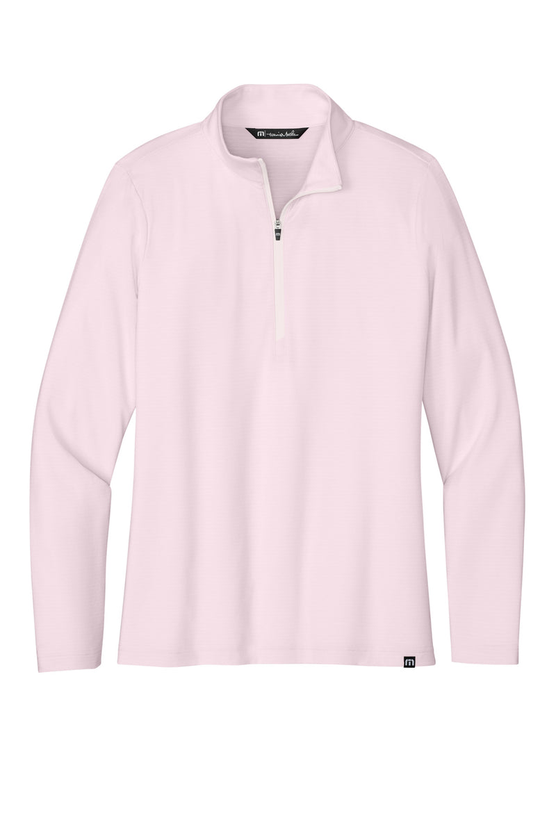 TravisMathew Women's Crestview 1/4-Zip - Stone Pink
