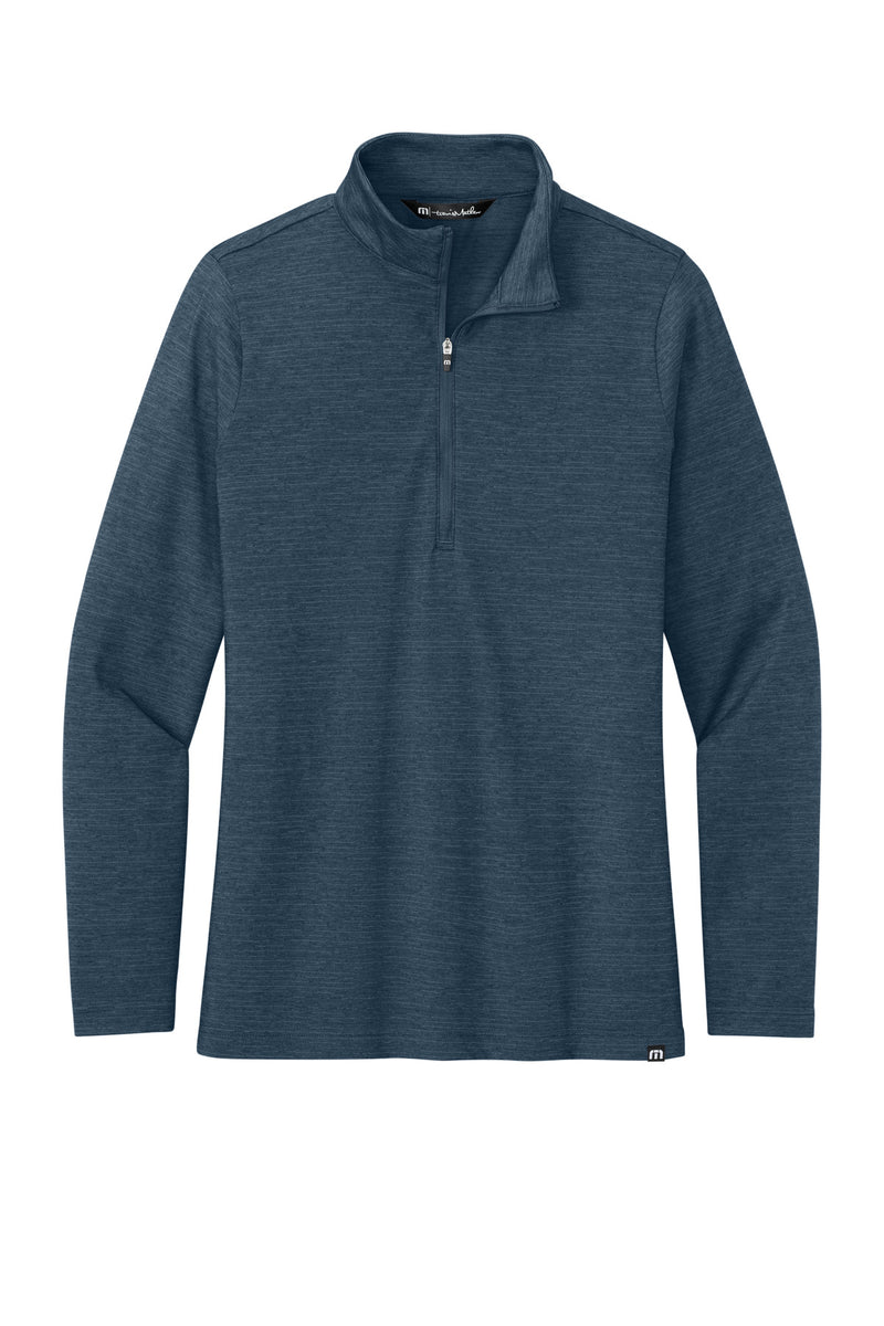 TravisMathew Women's Crestview 1/4-Zip - Vintage Indigo Heather