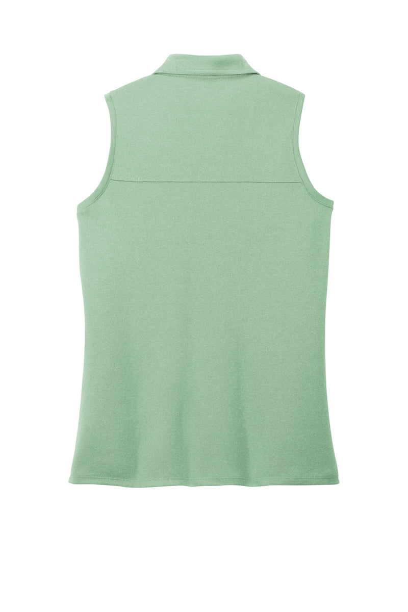 TravisMathew Women's Coto Performance Sleeveless Polo - Beryl Green Heather