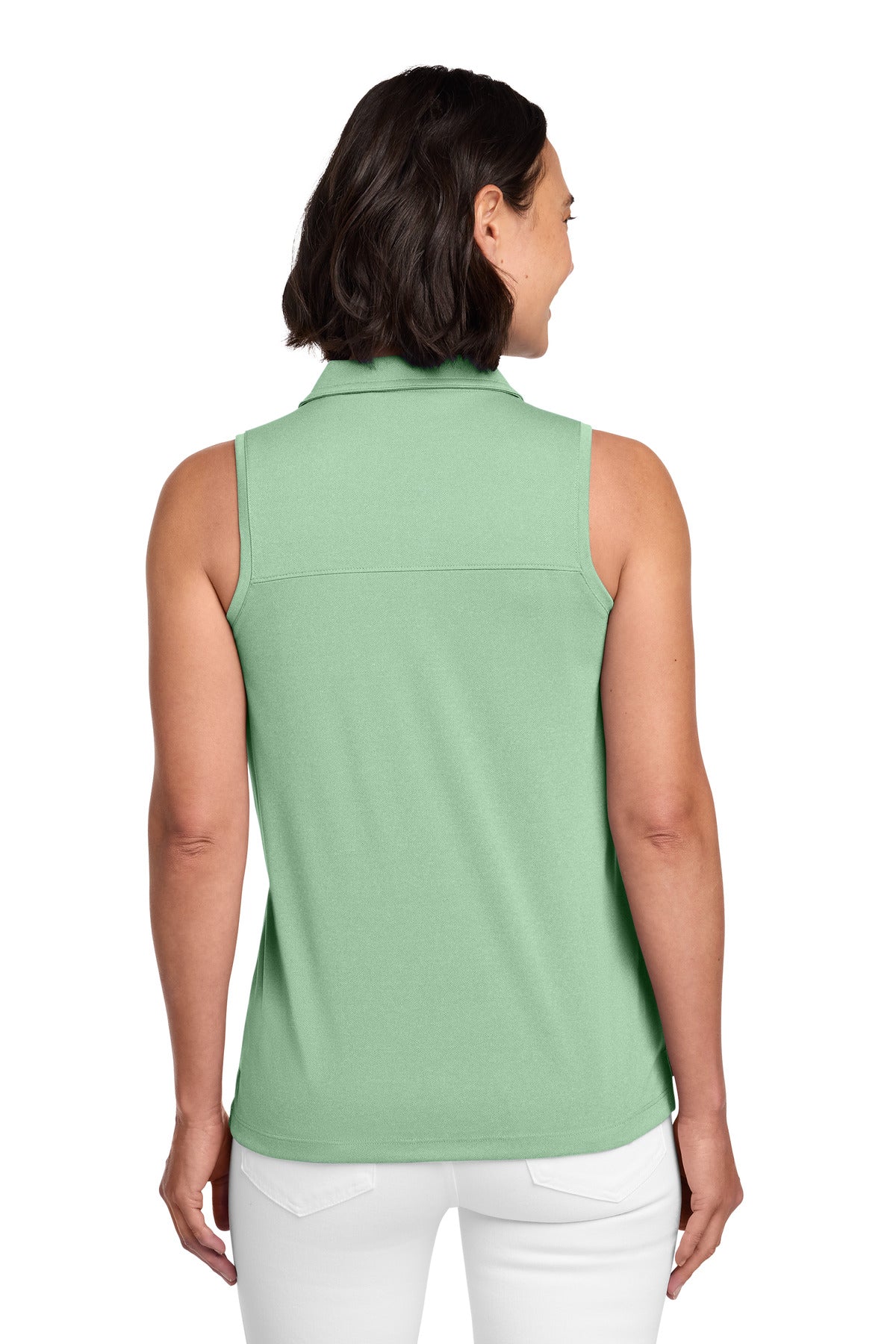 TravisMathew Women's Coto Performance Sleeveless Polo - Beryl Green Heather