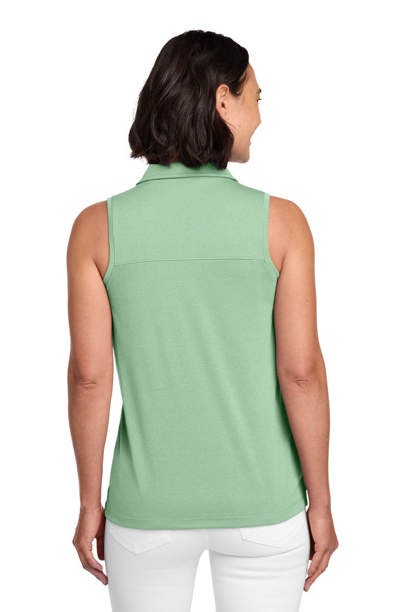 TravisMathew Women's Coto Performance Sleeveless Polo - Beryl Green Heather