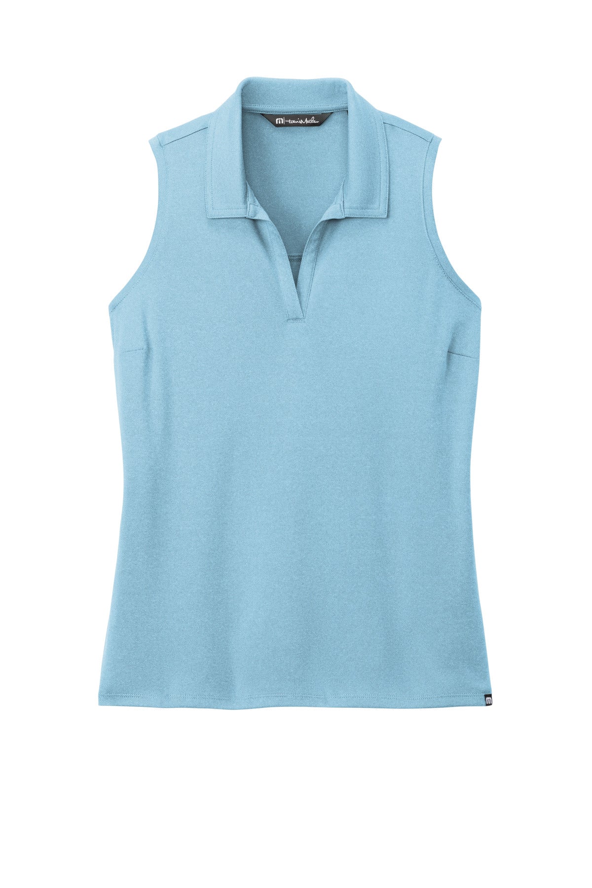 TravisMathew Women's Coto Performance Sleeveless Polo - Brilliant Blue Heather