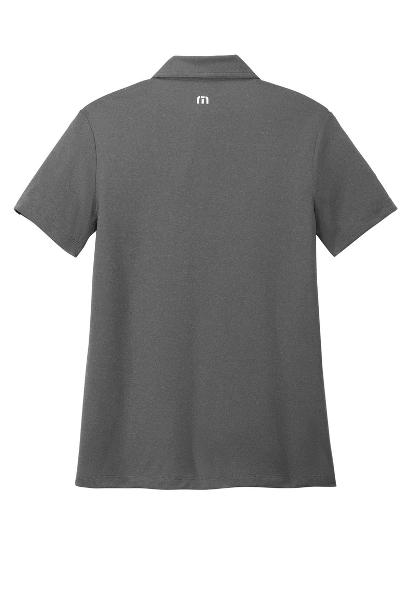 TravisMathew Women's Coto Performance Polo - Quiet Shade Grey/ Black