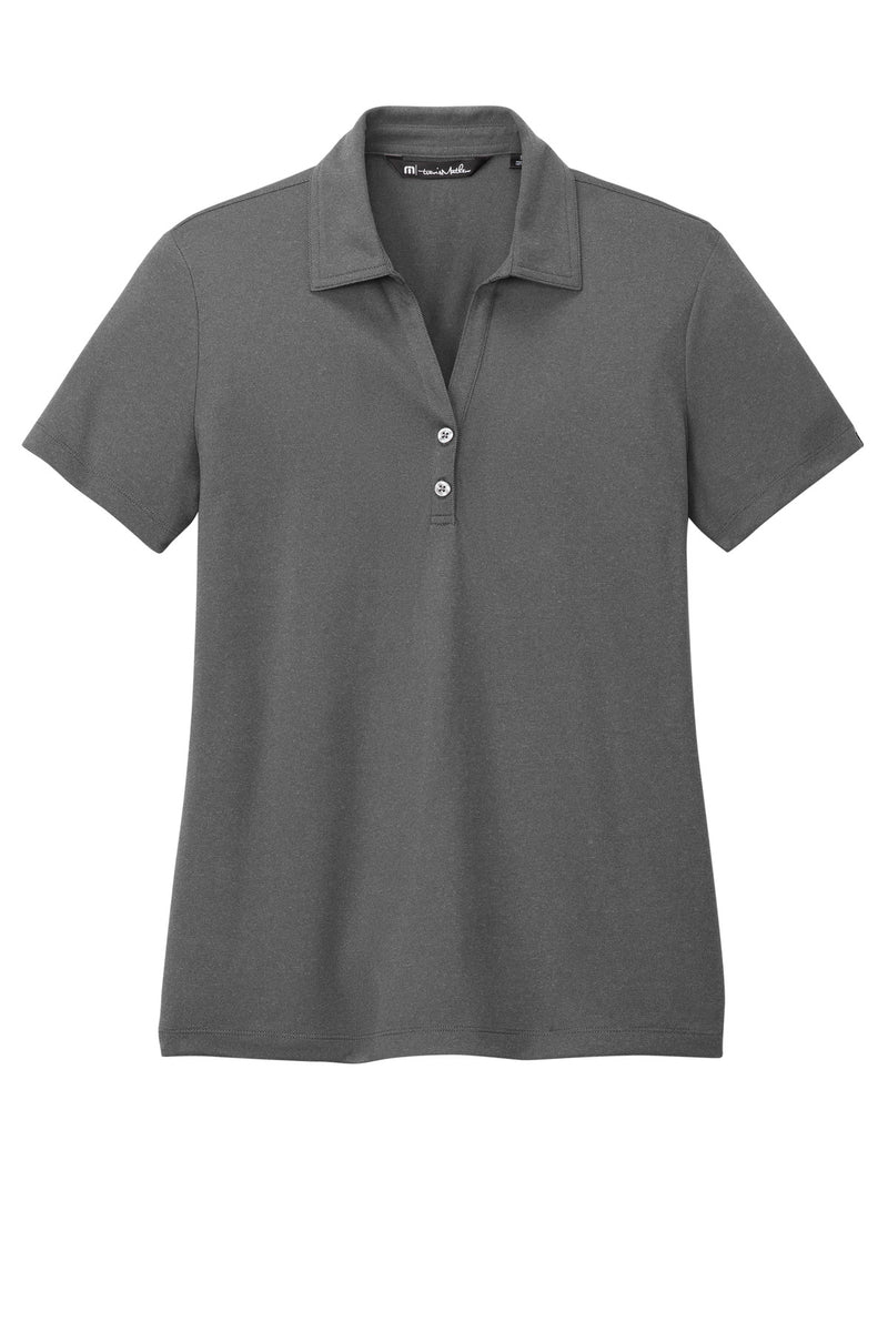 TravisMathew Women's Coto Performance Polo - Quiet Shade Grey/ Black