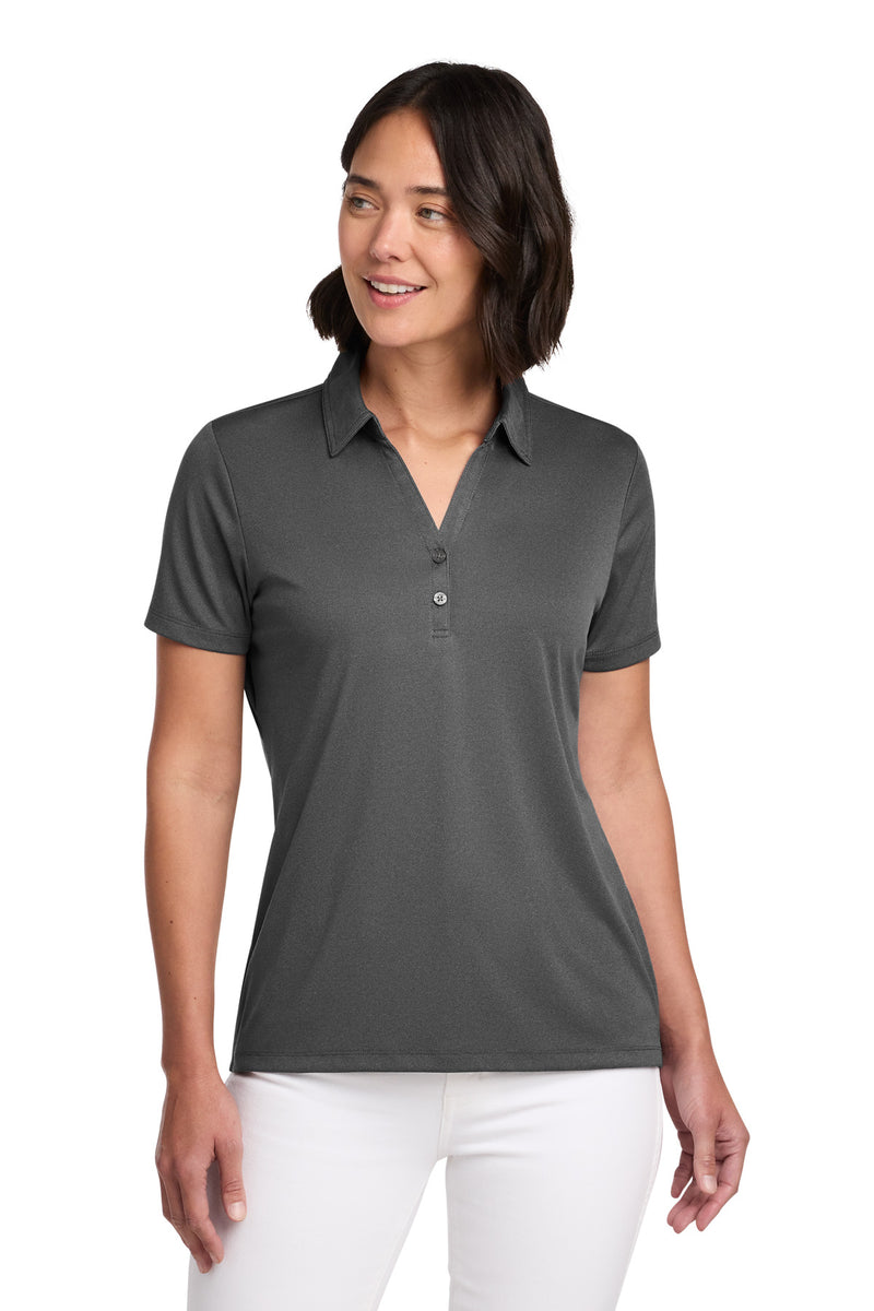 TravisMathew Women's Coto Performance Polo - Quiet Shade Grey/ Black