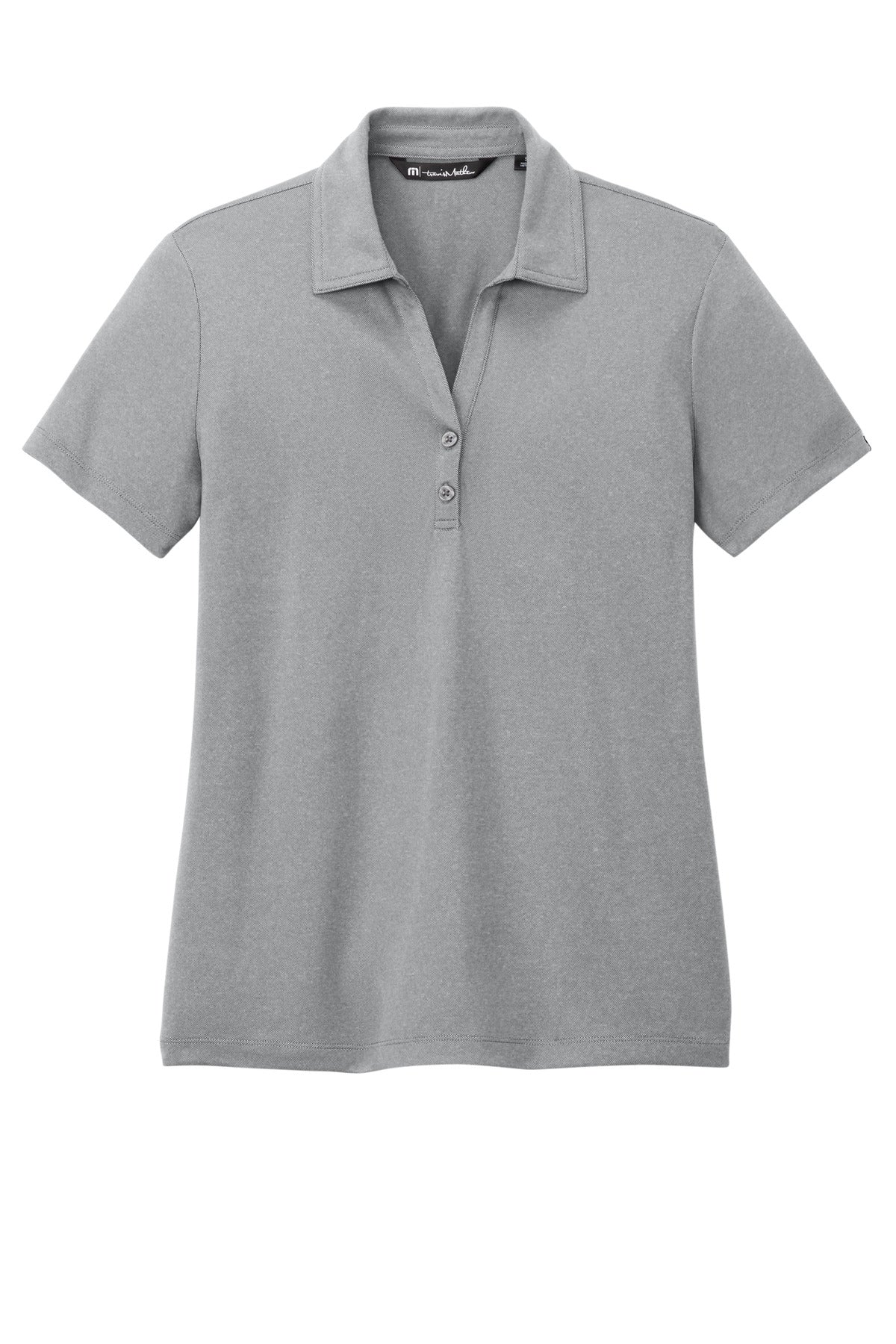 TravisMathew Women's Coto Performance Polo - Quiet Shade Grey Heather