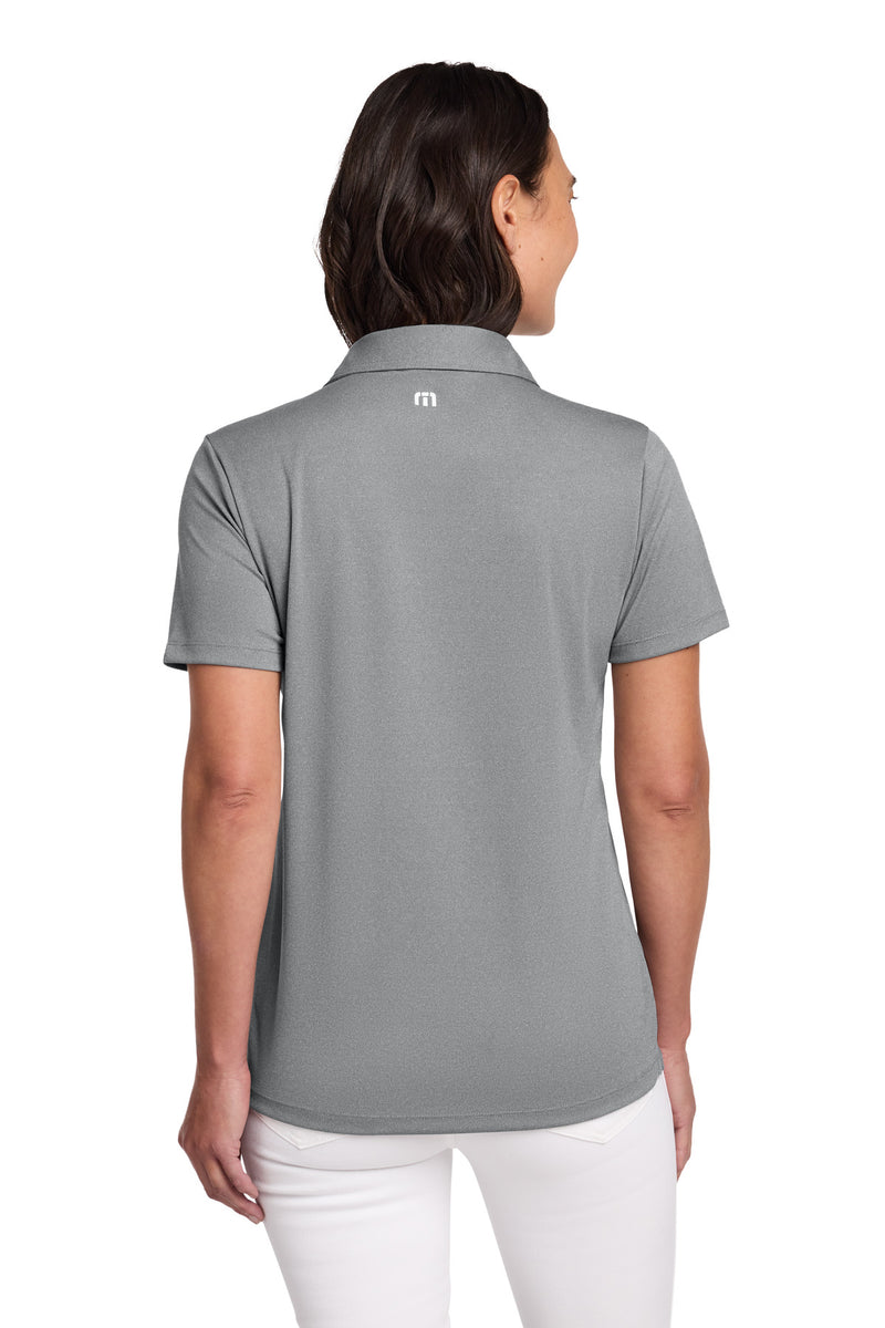 TravisMathew Women's Coto Performance Polo - Quiet Shade Grey Heather