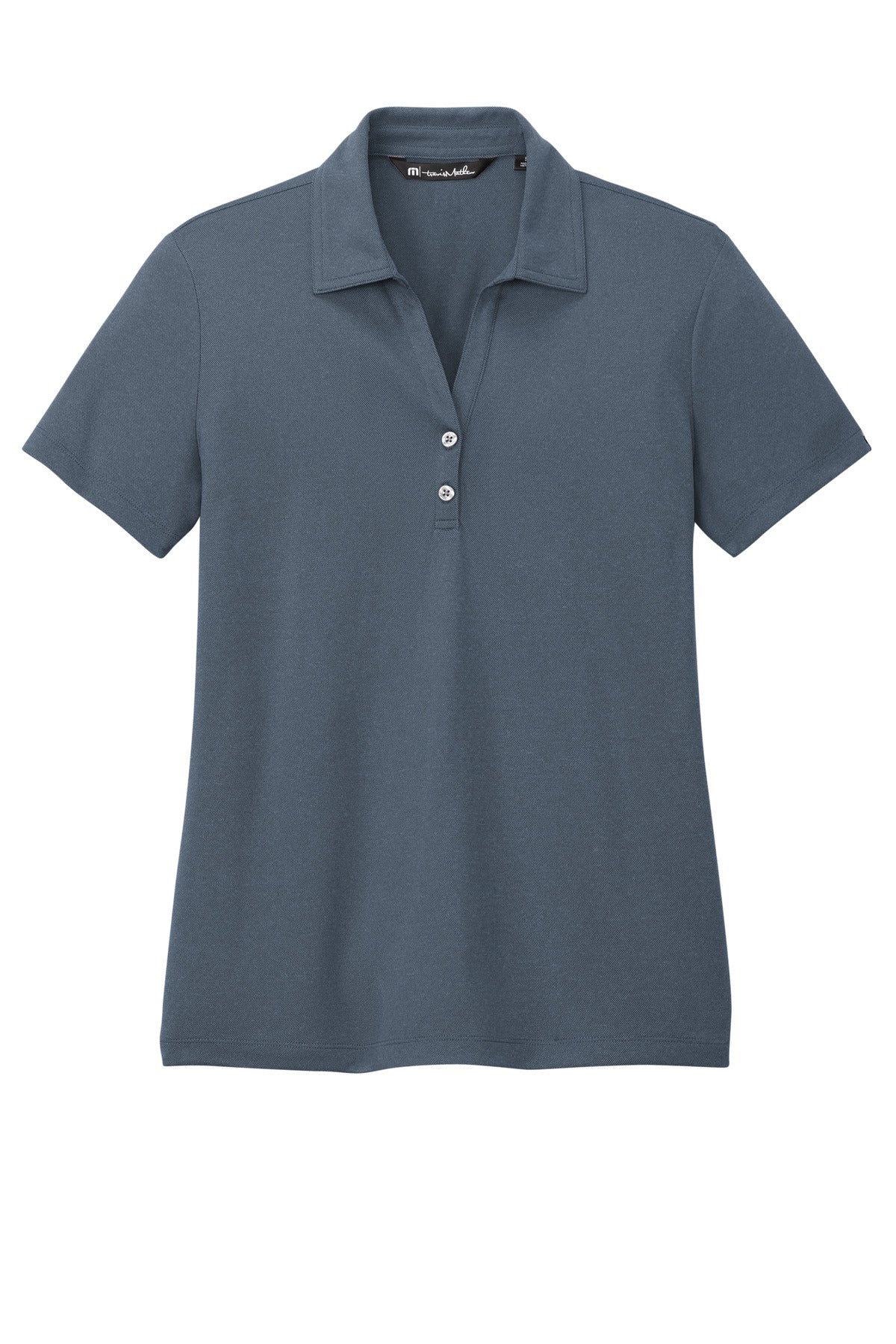 TravisMathew Women's Coto Performance Polo - Vintage Indigo/ Black