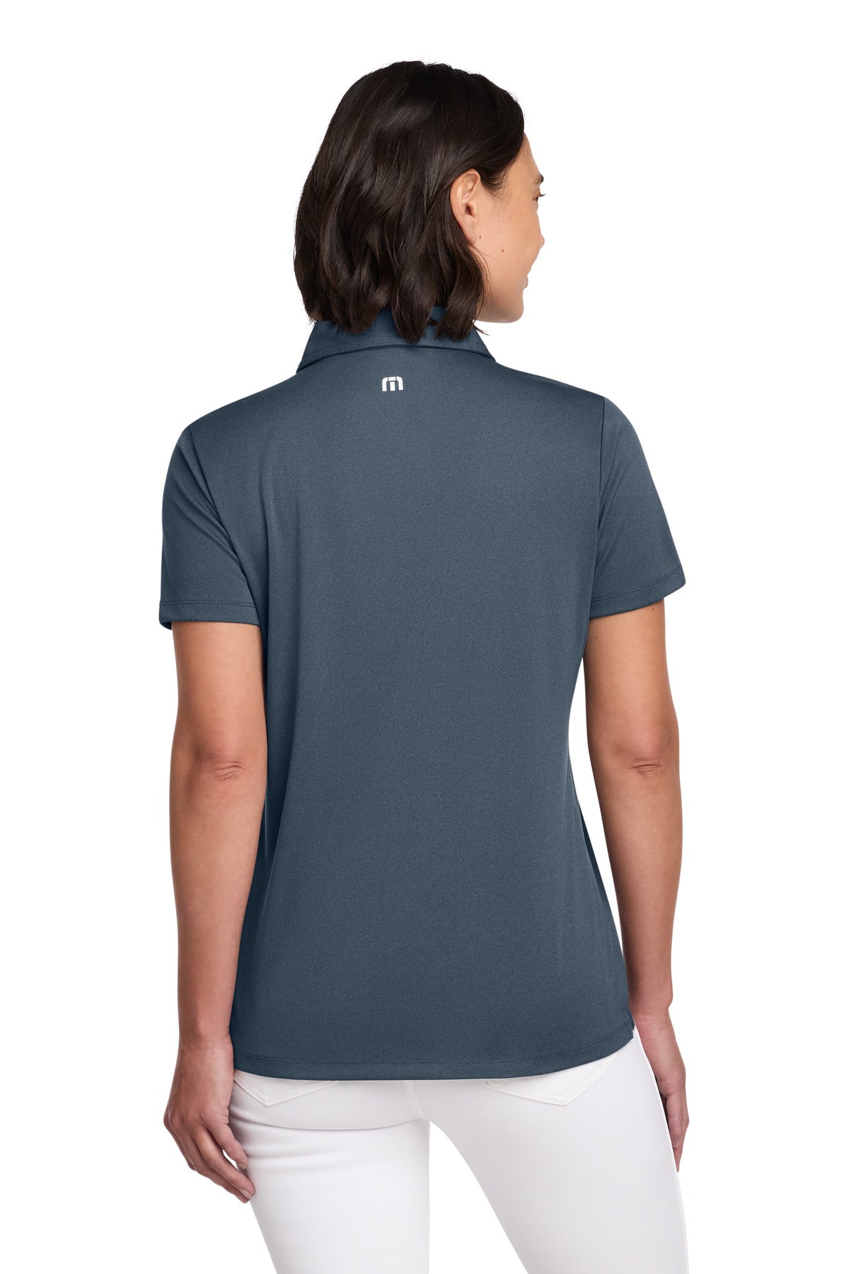 TravisMathew Women's Coto Performance Polo - Vintage Indigo/ Black