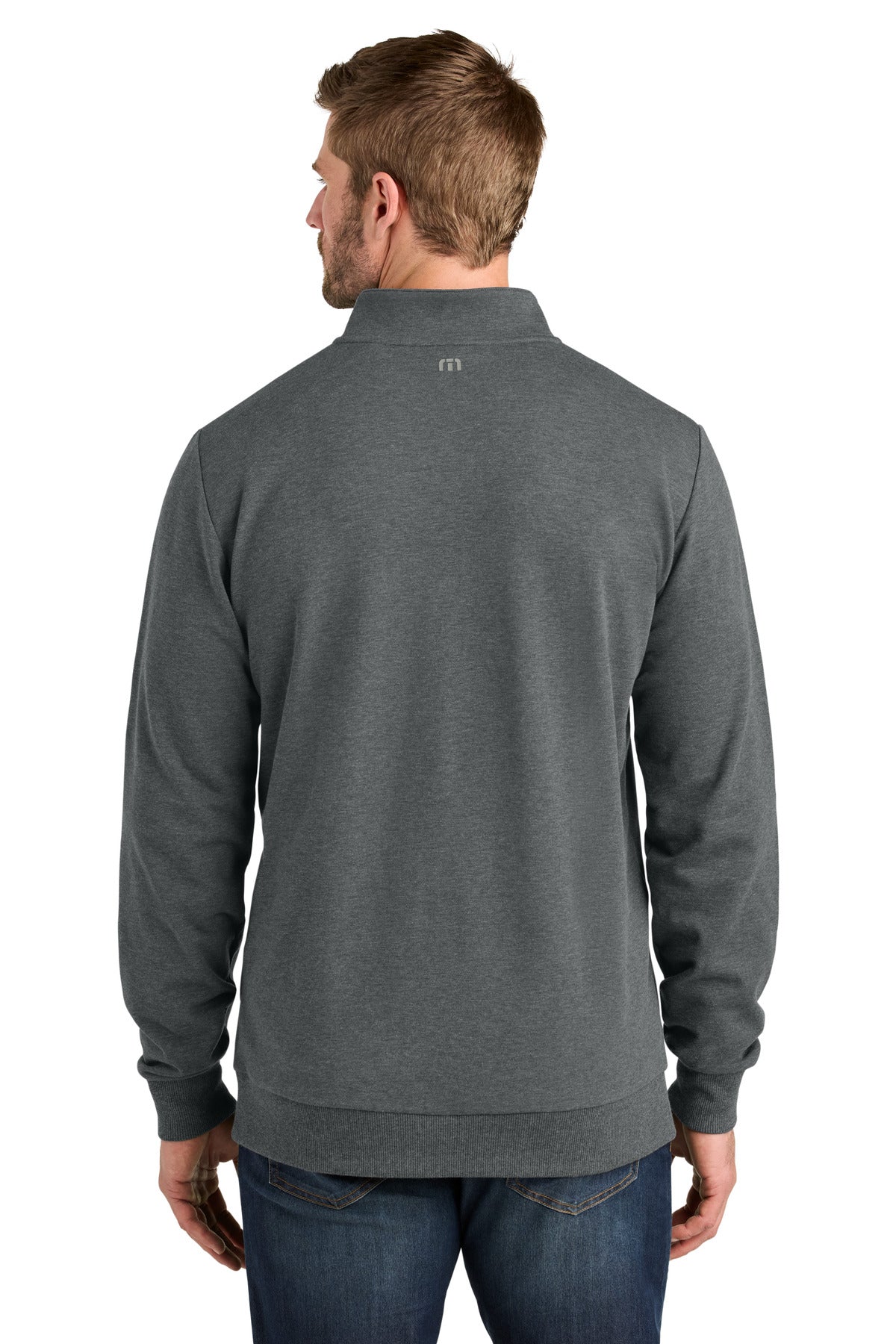 TravisMathew Ocean Villa 1/4-Zip - Dark Grey Heather