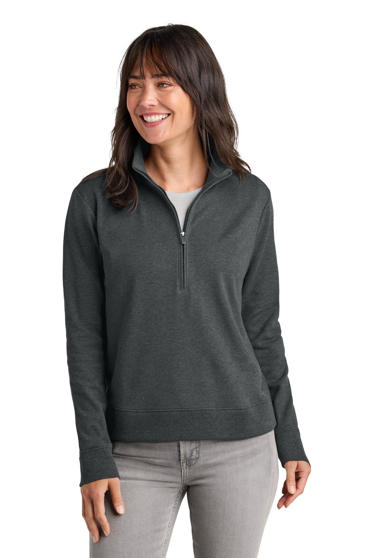 TravisMathew Women's Ocean Villa 1/4-Zip - Dark Grey Heather
