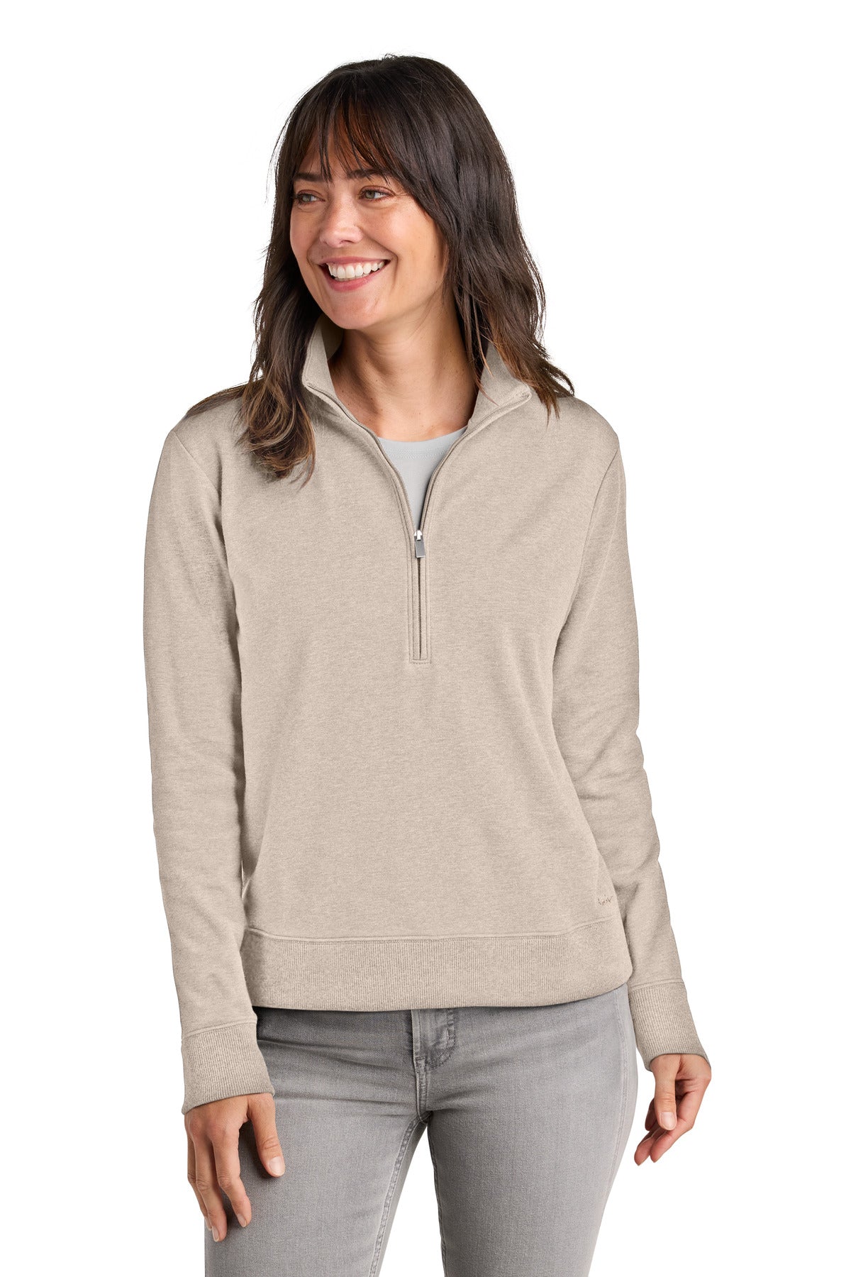 TravisMathew Women's Ocean Villa 1/4-Zip - Natural Heather