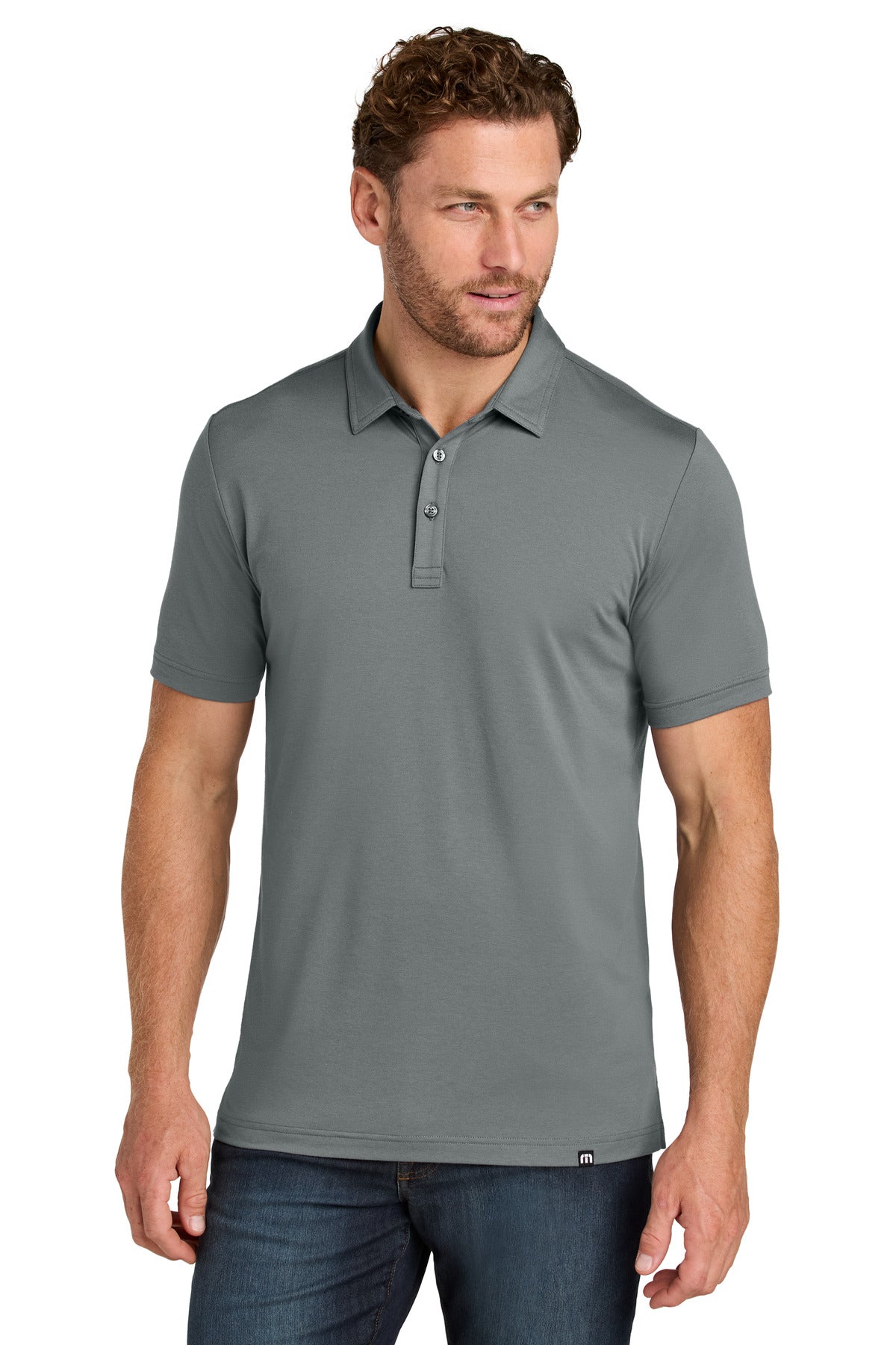 TravisMathew Glenview Solid Polo - Quiet Shade Grey