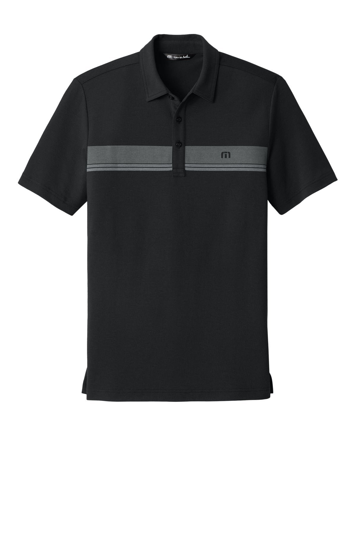 TravisMathew Glenview Stripe Polo - Black