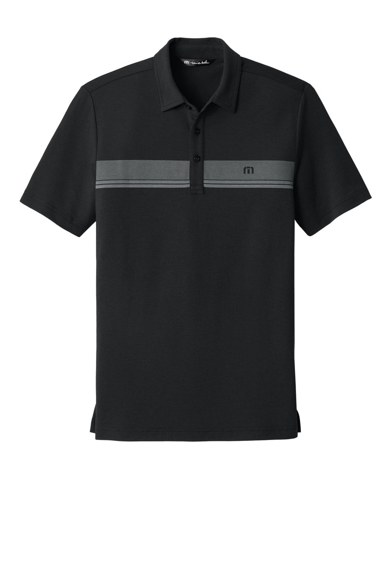 TravisMathew Glenview Stripe Polo - Black