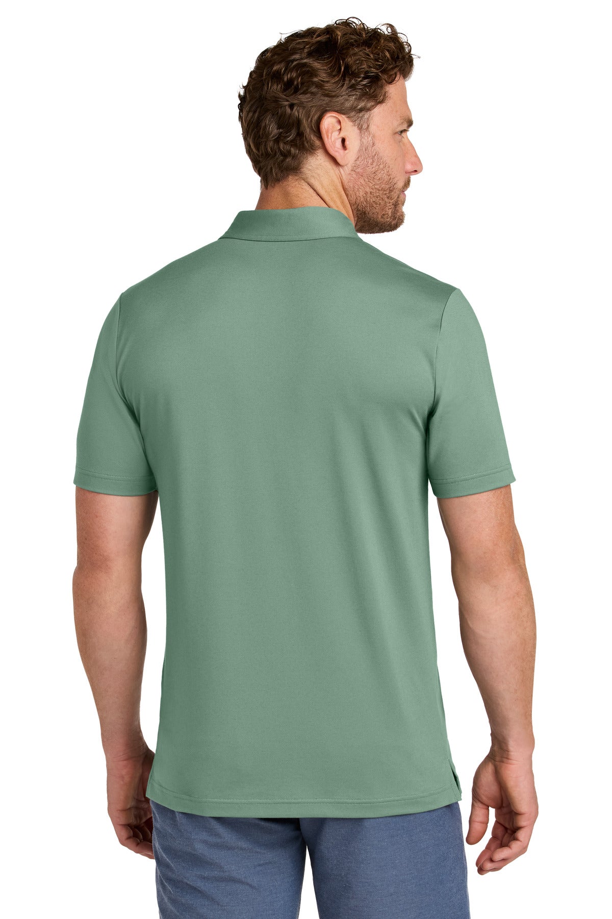 TravisMathew Glenview Stripe Polo - Laurel Green