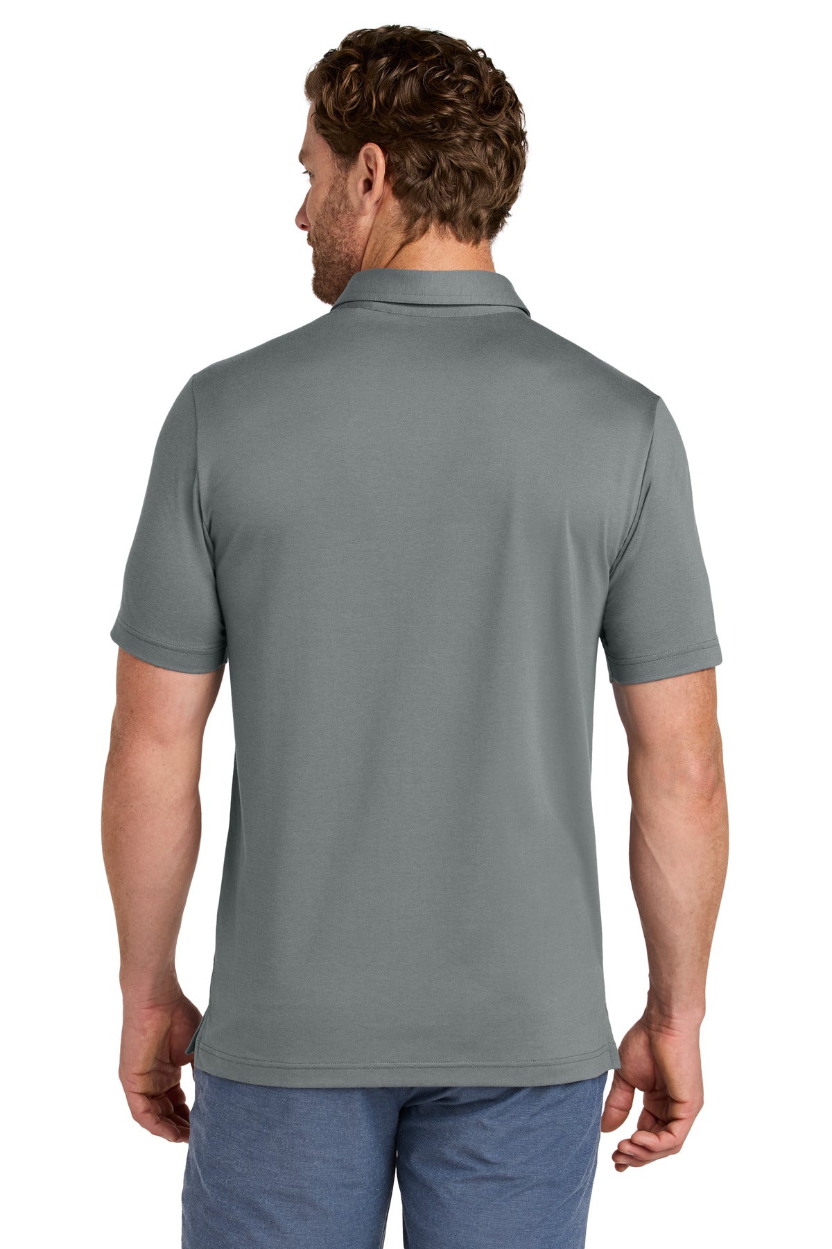 TravisMathew Glenview Stripe Polo - Quiet Shade Grey