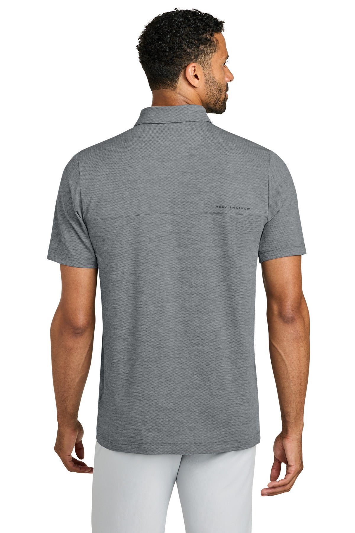 TravisMathew Onward Polo - Quiet Shade Grey Heather