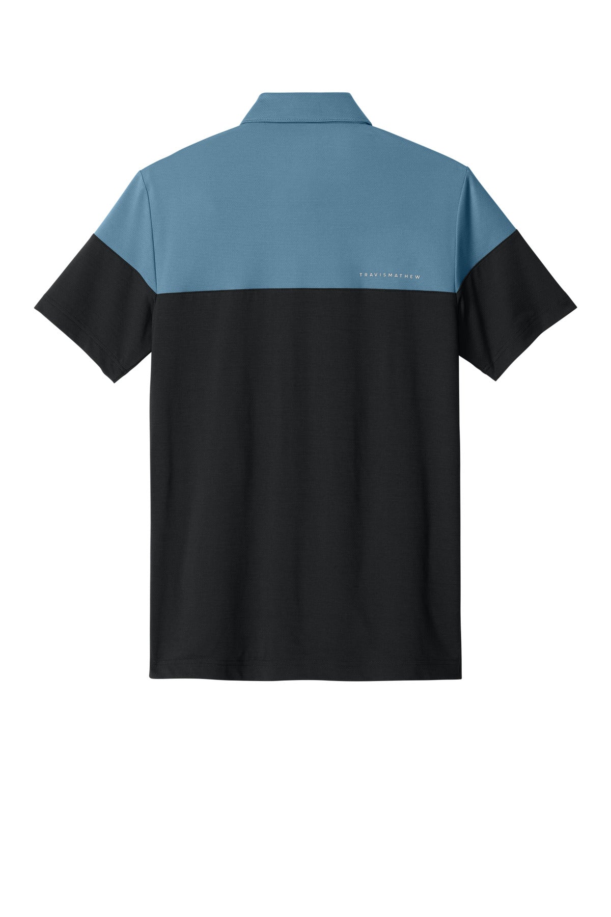 TravisMathew Onward Colorblock Polo - Copen Blue/ Black