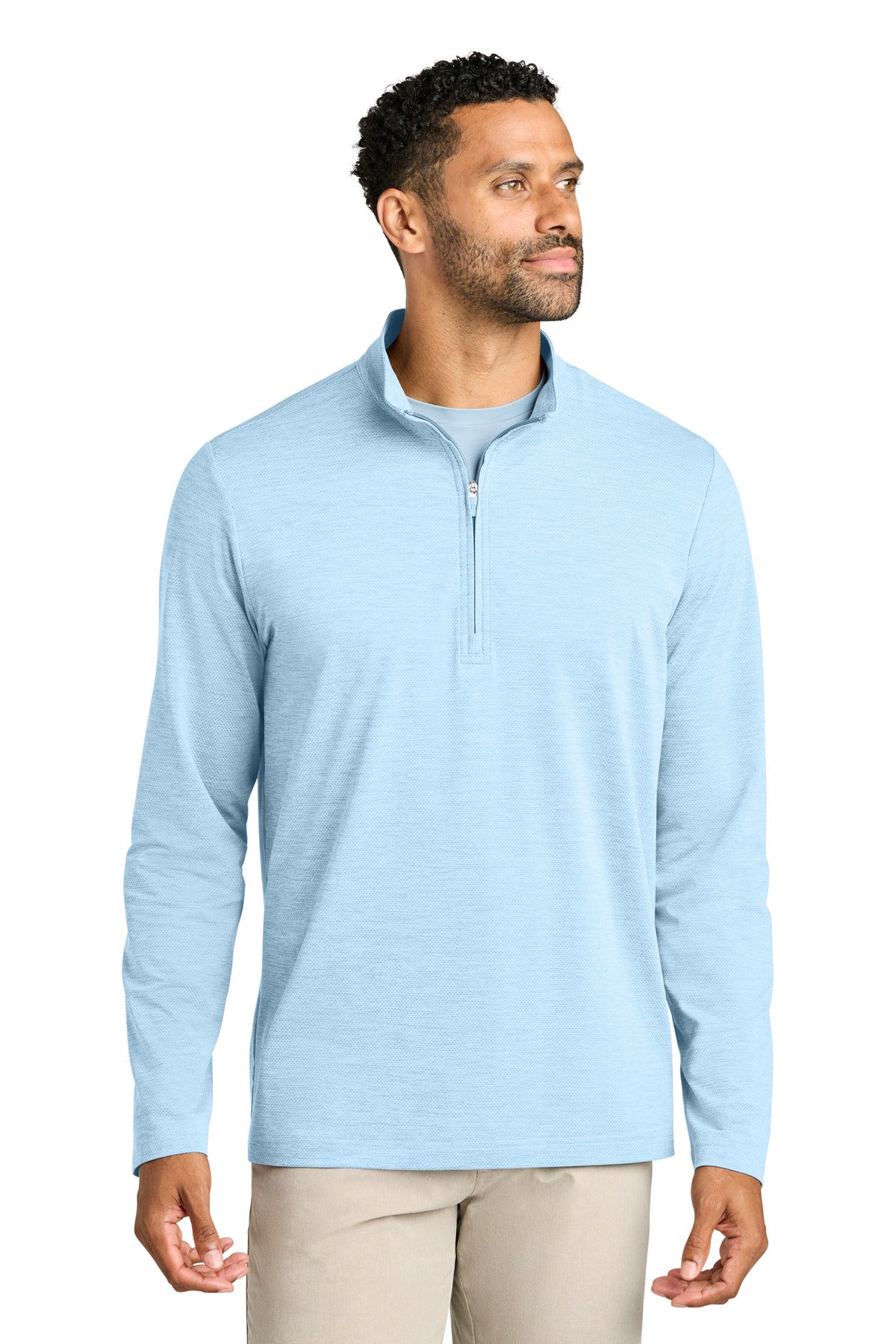 TravisMathew Onward 1/4-Zip - Airy Blue Heather
